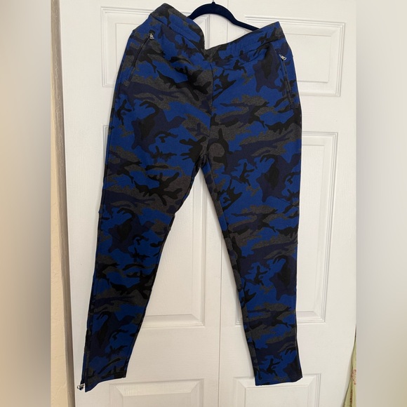 Sandro Paris Future Blue Camo Jogger Pants XXL